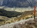 On the track to the ridge, looking back towards the Ahurriri Valley.