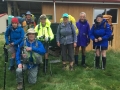 Leaving Huxley Forks Hut