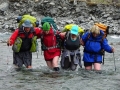 Crossing Huxley River