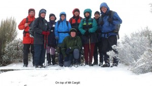 On top of Mt Cargill