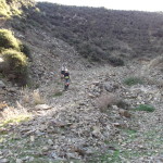 Coming down dry creek bed