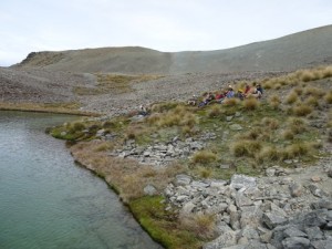 Awakino Tarn, lunch