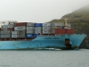 Container Ship entering Harbour