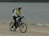 John powering along the Aramoana Spit