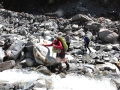 John negotiating a side stream