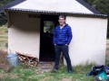 Julian with the hut to himself