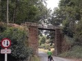 Historic railway bridge over Falla Burn Road