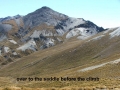 Over to the saddle before the climb