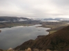 Looking down on Lakes Waitaki and Aviemore