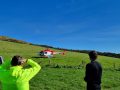 Helicopter visited