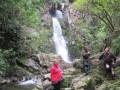Waterfall with Rock Arch