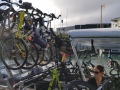 Our captain loading the bikes