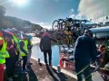 Loading the ferry at Port Chalmers