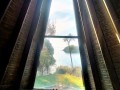 Church window view