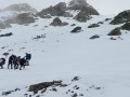 Leaving the ridge area after the weather closed in