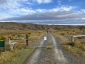 Setting off along the Deep Stream weir access road.